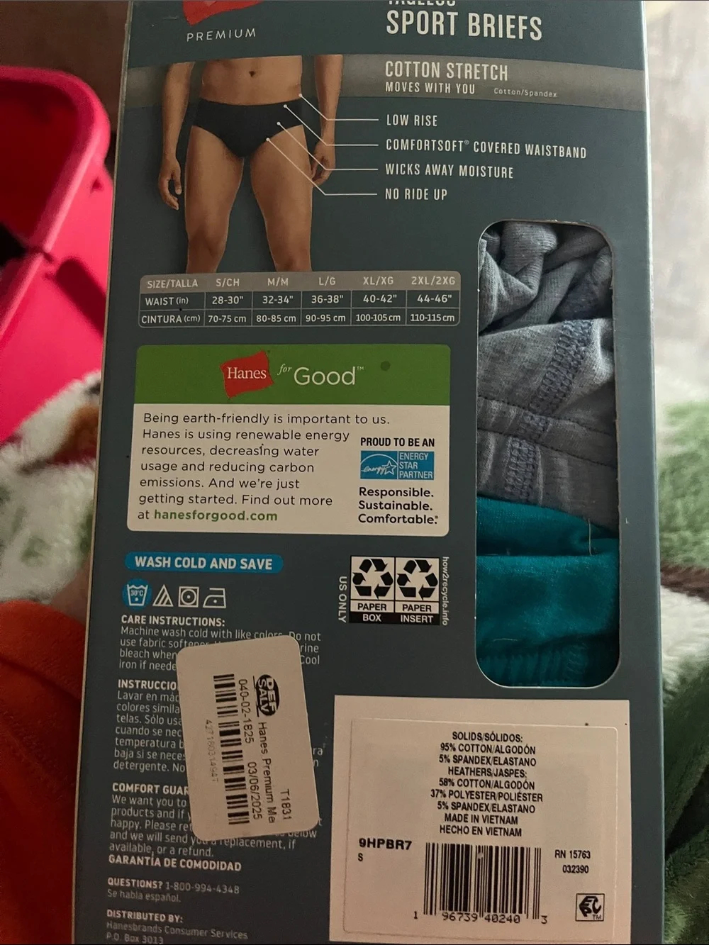 Hanes Men's Sport Briefs Pack of 7